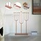 Vintiquewise Small Hanukkah Menorah, 9 Branch Tea Light Candle Holders, Rose Gold QI004643.RG.S - alternate 4